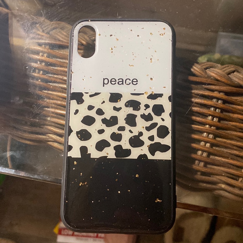 Peace leopard iphone XR case
